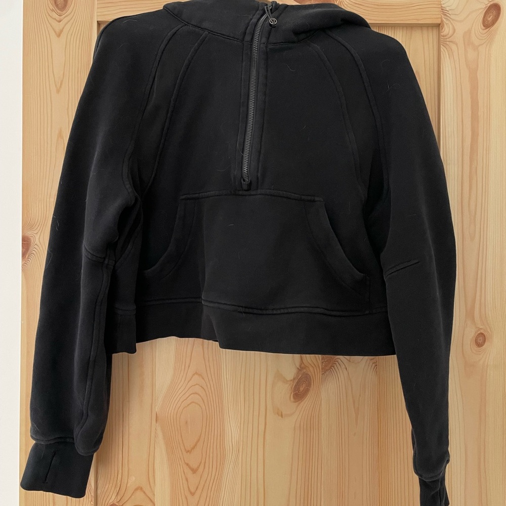 Lululemon Scuba oversized cropped half zip hoodie